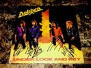 Dokken Signed Vinyl Record Under Lock And Key George Lynch Don Jeff Pilson Mick