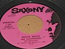 RARE OHIO DOO WOP 45 -ROLLIE WILLIS & CONTENDERS -WHENEVER I GET LONELY - SAXONY