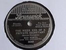 Red Norvo - 78rpm single 10-inch – Brunswick #8088 The Week End Of A Private....