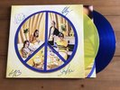 Peace - Happy People  12” Blue & Yellow Vinyl Signed Autographed
