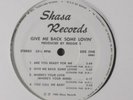 REGGIE S.: Give Me Back Some Lovin' LP (1989 2nd pressing, plain jacket) Soul