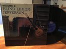 BLIND LEMON JEFFERSON: Volume 2, Riverside Records, 1st, Mono, Rare LP