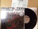 PENETRATION ?Coming Up For Air Vinyl LP NEAR MINT/EX +Orig. Lyric Sheet A3/B3