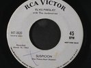 ELVIS PRESLEY: Kiss Me Quick / Suspicion 45 (dj, xol, few sm foxing spots ol, n