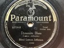 GUITAR BLUES: BLIND LEMON JEFFERSON - 'DYNAMITE BLUES' PARAMOUNT 12739 - RARE