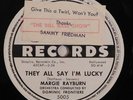 female vocal 78 RPM MARGIE RAYBURN They All Say I'm Lucky S&G E im the one for u