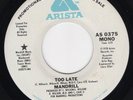 Northern Soul   Mandrill   Too Late   Arista w/d