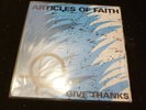 ARTICLES OF FAITH 1984 CHICAGO HARD CORE PUNK LP GIVE THANKS: GERMANY   EX/EX