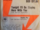 Bob Dylan - Tonight I'll Be Staying Here With You - 1969 - Germany - Promo - VG