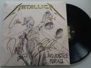 METALLICA AND JUSTICE FOR ALL LP SIGNED AUTOGRAPHED  SLAYER HARDWIRED RARE