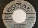 Rockabilly PROMO 45 The Johnny Burnette Trio Lonesome Train on Coral HEAR