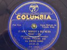 BUNNY BERIGAN FRANK FROEBA TEMPO KING Blue Wax Columbia 78 1936 Jazz E condition