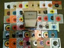 Platter-pak 45 Record Case w/50 EX ORIG Press & Sleeves Beatles Stones 60s INDEX