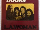 The Doors LA Woman Die Cut Cover w Yellow Insert Original LP Vinyl EKS-75011