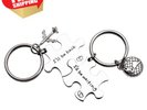 LParkin I'll Be Back Waiting Puzzle Keychain Long Distance Relationships...