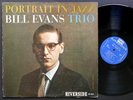 BILL EVANS TRIO Portrait In Jazz LP RIVERSIDE RLP12-315 DG MONO Scott LaFaro