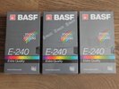 6 CASSETTES K7 VHS BASF  240 MINUTES SOUS BLISTER