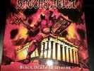 Brocas Helm - Black Death in Athens LP 2004 blue vinyl # 297/800 Slough Feg NM