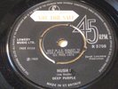DEEP PURPLE hush/one more rainy day 1968 UK R5708 FACTORY SAMPLE 45 EX- RARE