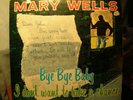 MARY WELLS Bye Bye Baby rare first pressing 1961 mono soul r&b LP Atco EXC