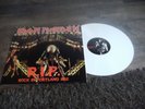 SUPERBE 33T DISQUE BLANC HARDROCK IRON MAIDEN   LIVE      RIP
