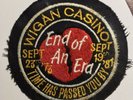 Original Wigan Casino Patch - 'End Of An Era'  -  Northern Soul memorabilia rare