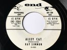 Rare Rockabilly R&B Rocker RAY SIMMON Alley Cat / TV Quiz END Promo 45 VG++