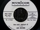 45rpm record RARE PROMO LEE MOSES NORTHERN SOUL FUNK Musicor 1263