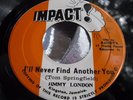 OG JA Press Lovers Rock Reggae 45 : Jimmy London   I'll Never Find Another You