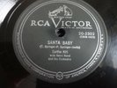 Eartha Kitt Santa Baby / Under The Bridges Of Paris' RCA Records 78 rpm
