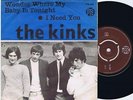 THE KINKS Wonder Where My Baby Is Tonight Norwegian 45PS 1966