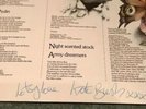 Kate Bush- Rare Never For Ever Signed Lp. Signed In 1980