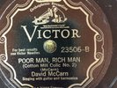 Victor 23506 DAVID McCARN Poor Man, Rich Man TOPICAL Great Depress 78 rpm E 1931
