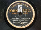 JOHN BULL TYRES XMAS 1928 PROMOTIONAL 78 - CO-FOUNDER HUBERT BURTON