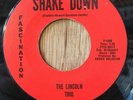 THE LINCOLN TRIO Shake Down / The Limp   Fascination surf garage rock 45 hot rod