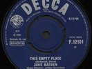 JANIE MARDEN - THIS EMPTY PLACE (Decca) - Rare 60's UK Pop Soul 45 NM