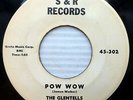 THE GLENTELLS garage surf S & R 45 POW WOW vg++ cond b/w UPRISIN vg+ cond. D1205