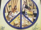 Peace Happy People LTD ED Blue And Yellow Double Vinyl Signed Very Rare