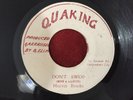 MARVIN BROOKS/DONT SWOP REGGAE 45 QUAKING