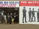 THE BEATLES 2 RECORD SLEEVES ONLY,45 RPM,SHE LOVES YOU,I FEEL FINE,SHE'S A WOMAN