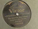 Jane Green - 78rpm single 10-inch – Victor #19502 Me And The Boy Friend