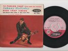 JOHNNY HALLYDAY disque vogue EPL 7824, tu parles trop + 3, languette et centreur