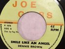 DENNIS BROWN Smile Like An Angel Pretend Youre Happy JOE GIBBS SPR002 JA1976 EX-