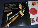 LALO SAINT-SAENS cello concertos FAURE elegie GENDRON BENZI philips mint- lp