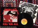 Metallica: Kill ‘Em All LP.  1989 Vertigo issue.