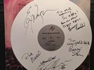 TROUBLE ENTIRE BAND SIGNED WHITE VINYL S/T DEBUT METAL BLADE 1984 THRASH SPEED