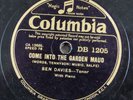 78 rpm BEN DAVIES come into the garden maud / tom bowling