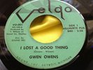 Hear Rare Northern Soul 45 : Gwen Owens   I Lost A Good Thing   Velgo VO 001