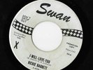 RICHIE BARRETT * I-WILL-LOVE-YOU * RARE PROMO SINGLE SWAN S-4228-1 PLAYS OK