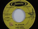 Rockabilly Halloween 45 BOBBY PLEASE & THE PLEASERS The Monster JAMIE HEAR